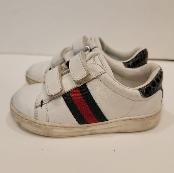 Gucci slip on ace sneaker white with web